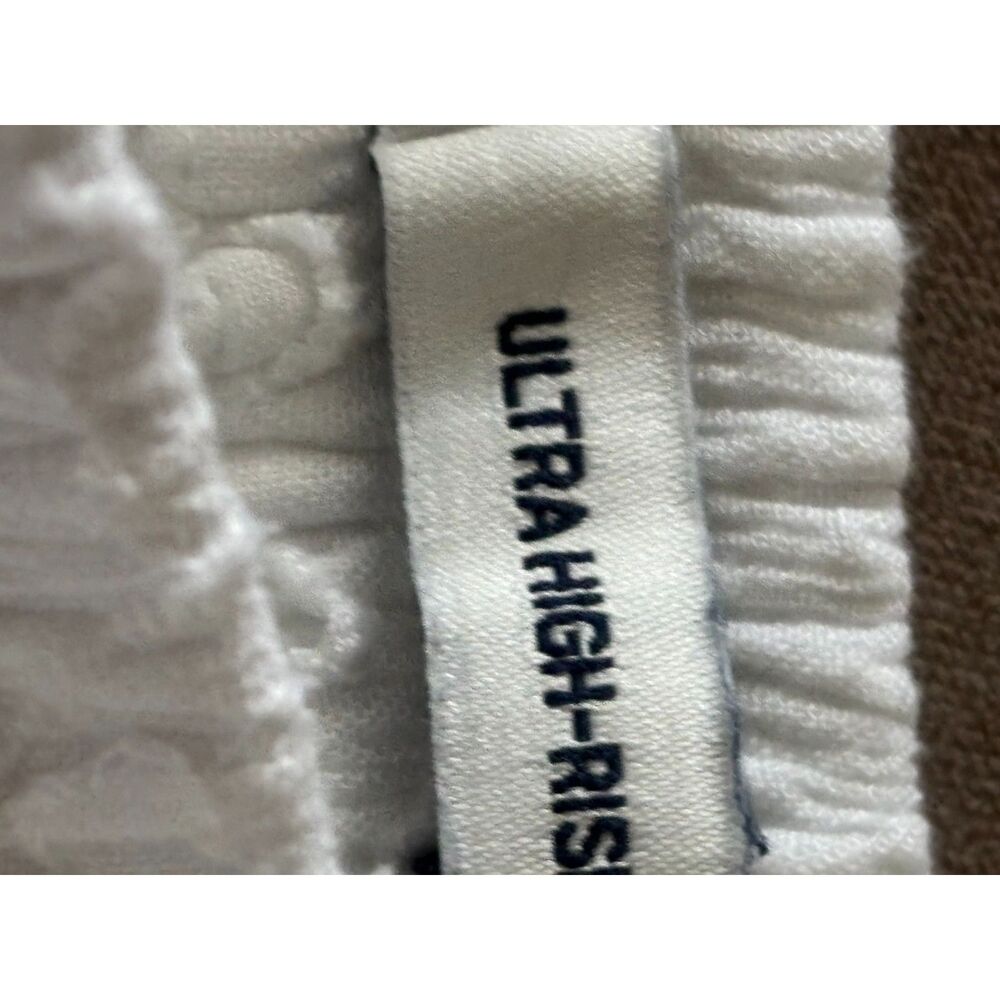 White Hollister 2 pc Bandeau Tube Top Shorts Set Cropped Small S High Waist - Picture 6 of 6